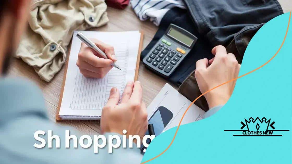 Setting a budget for your Shein purchases