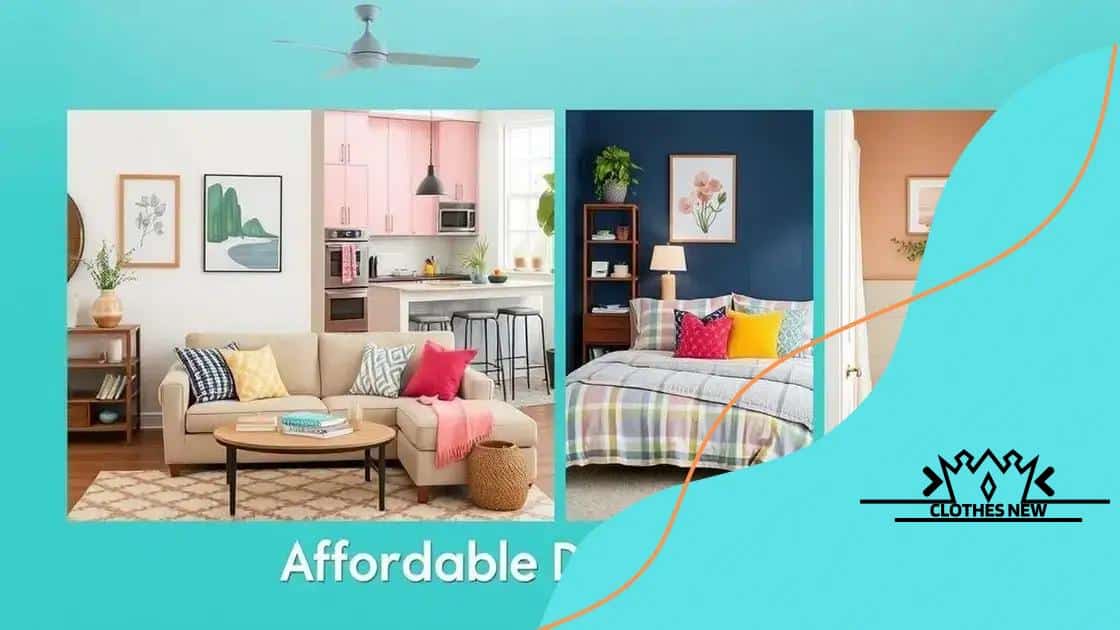 Affordable decor ideas for every room
