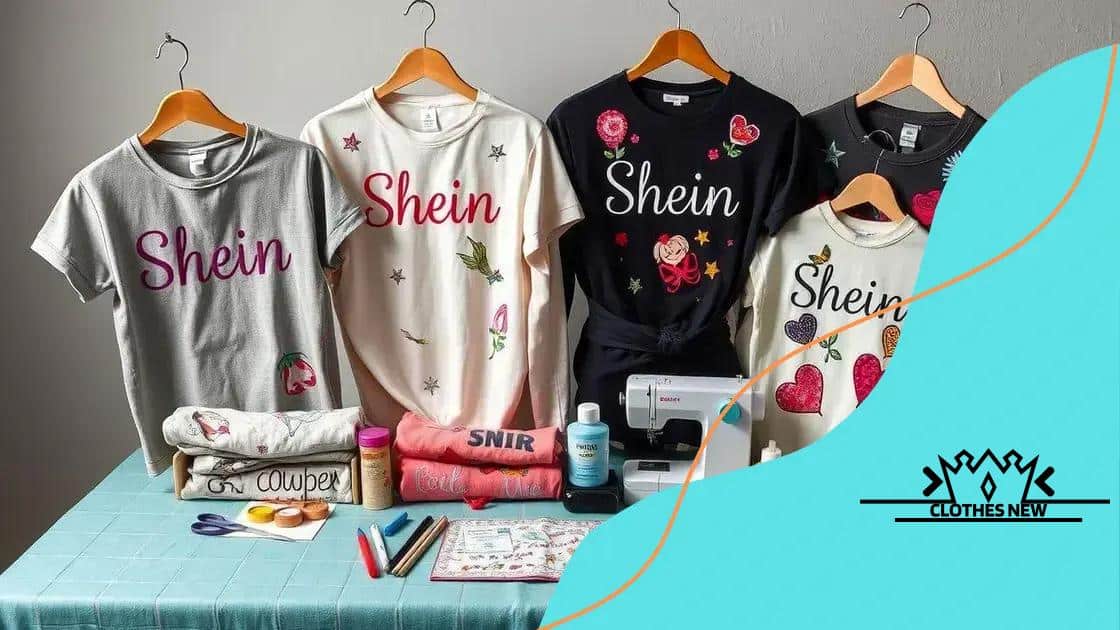 Creative ideas for personalizing Shein pieces