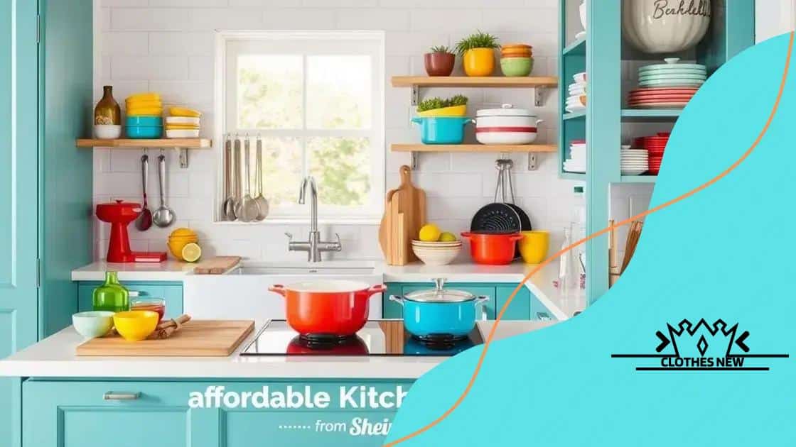 Affordable kitchen essentials from Shein