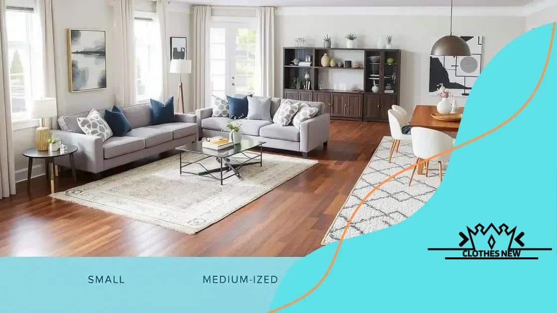 Tips for selecting the right rug size