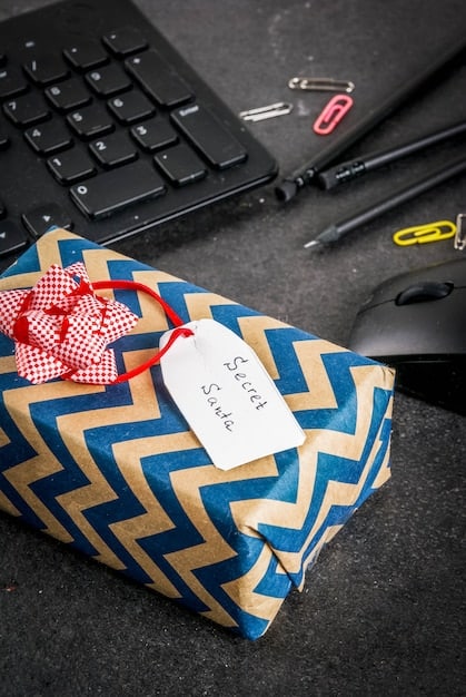 A close-up shot of a Shein mystery box label, clearly showing the price, the claimed value of the contents, and any thematic descriptions. The label should look slightly crumpled or worn to give a sense of authenticity.