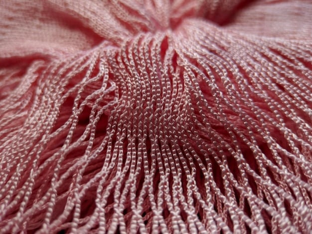 A close-up shot of different fabric textures available on Shein, ranging from a soft, high-quality knit to a thin, almost transparent synthetic material. The image highlights the visual differences and tactile feel of the fabrics.