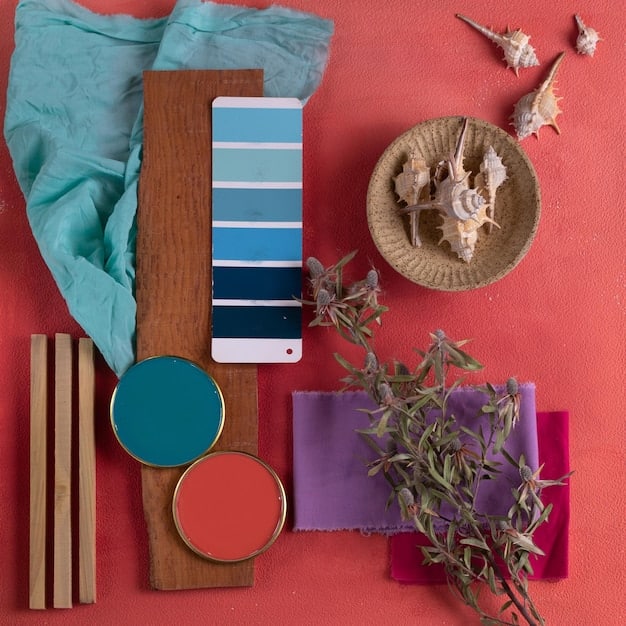 A close-up shot of various fabric swatches in a range of summer 2025 trending colors, including neon pink, ocean blue, sunset orange, and earthy olive green, displayed on a designer's workspace.