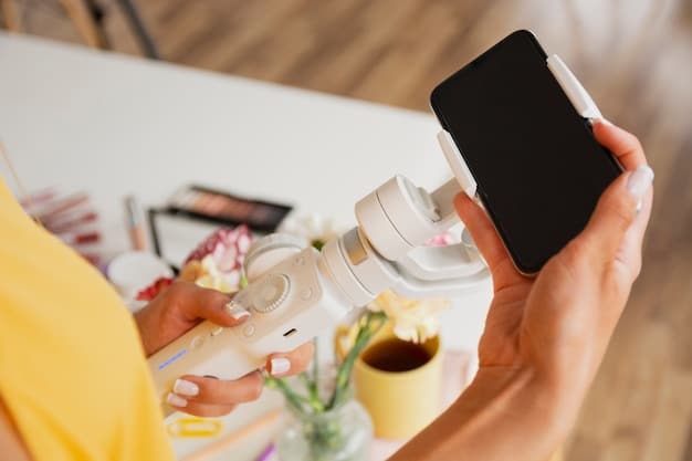 A person's hand holding a smartphone, actively participating in a Shein live stream event, with chat bubbles and interactive elements visible on screen.