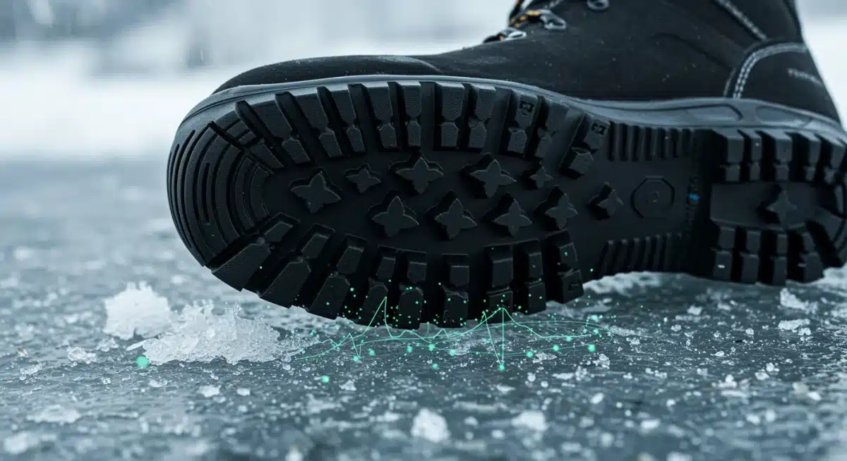 Advanced boot sole technology for superior winter traction and durability.