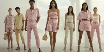 Models displaying Spring/Summer 2026 fashion in trending color palettes