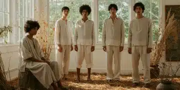 Models wearing sustainable spring apparel, highlighting eco-friendly fashion trends for 2026. Sustainable Spring Wardrobe