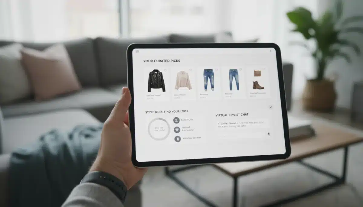 Digital personalized shopping platform interface