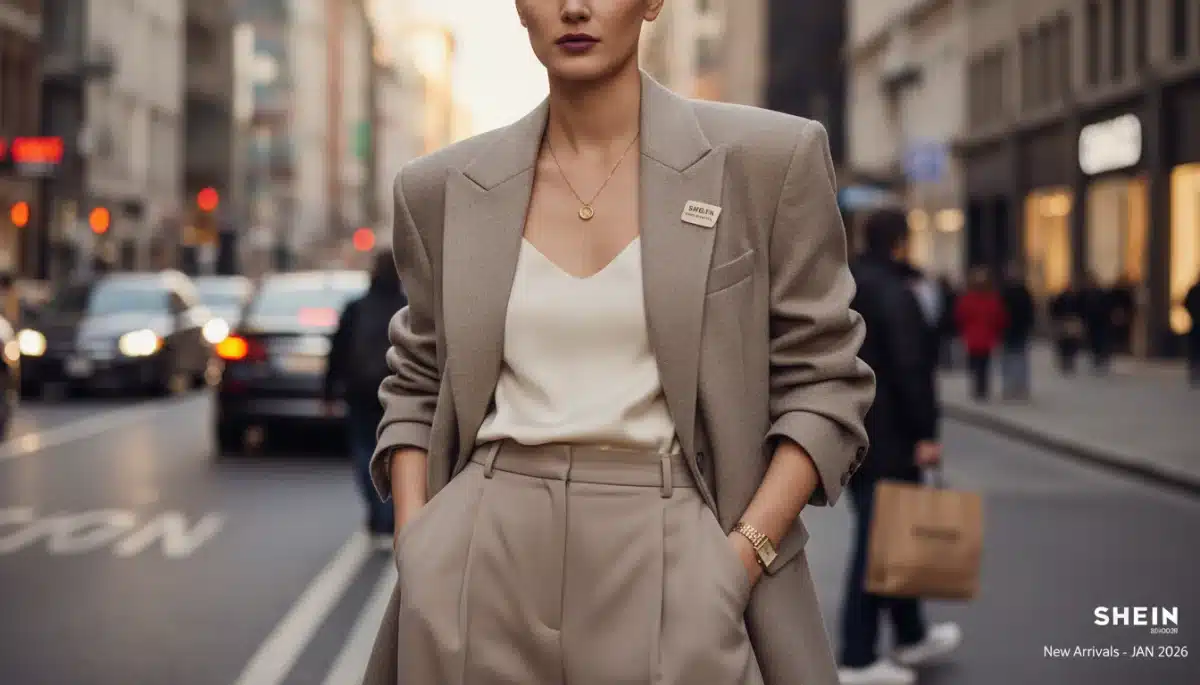 Sophisticated oversized blazer from Shein's January 2026 collection