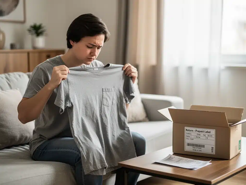 Inspecting Shein return item for wallet credit eligibility